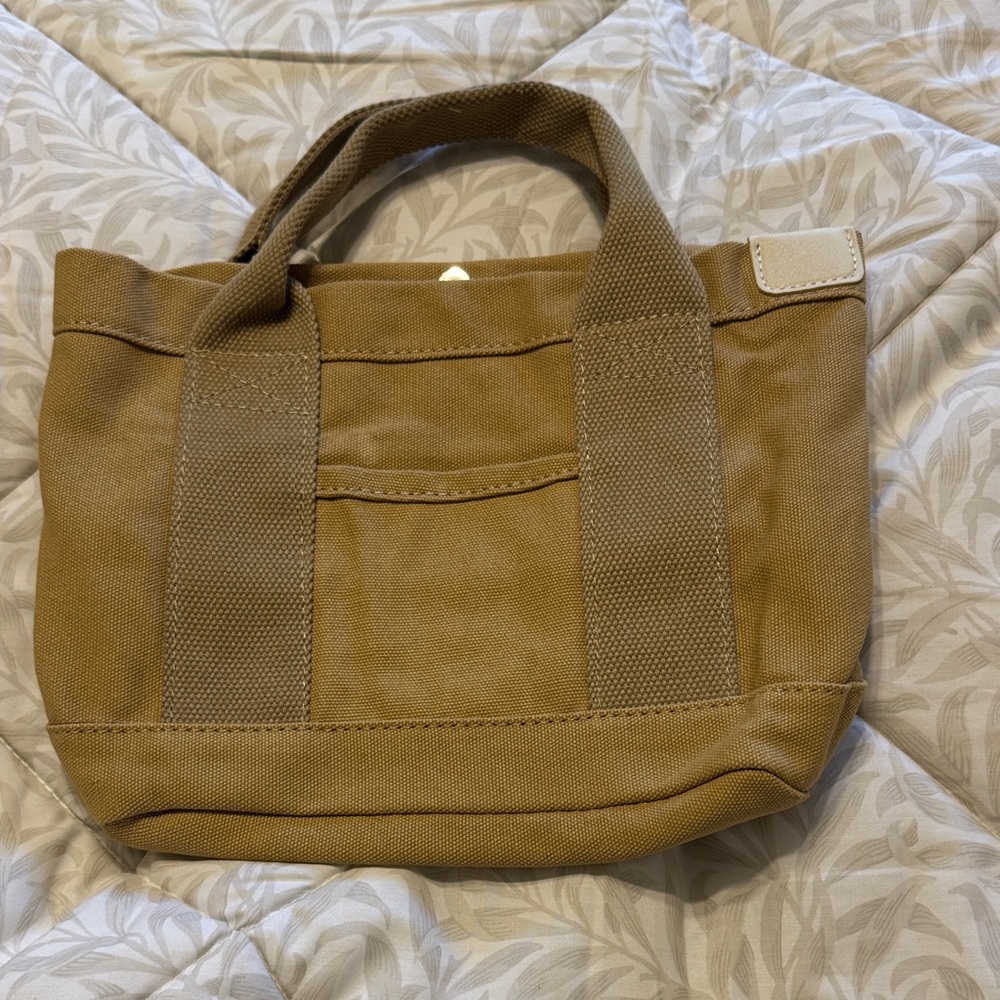 Chic Tan Canvas Tote Bag
